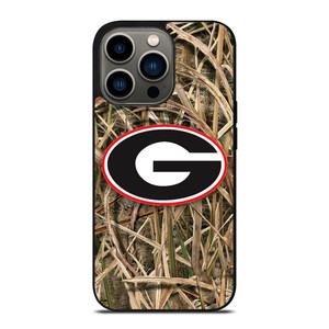 GEORGIA BULLDOGS CAMO LEAF LOGO iPhone 13 Pro Case Cover