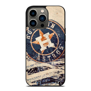 HOUSTON ASTROS BASEBALL VINTAGE BADGE iPhone 13 Pro Case Cover