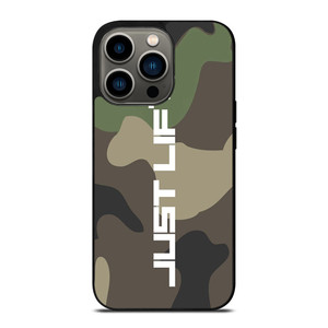 JUST LIFT FITNESS CAMO LOGO iPhone 13 Pro Case Cover