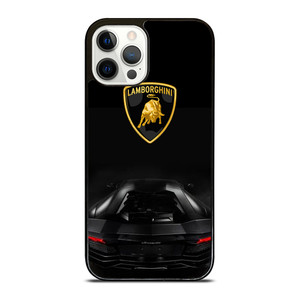 LAMBORGHINI HURACAN BLACK LOGO iPhone 12 Pro Case Cover LAMBORGHINI HURACAN BLACK LOGO iPhone 12 Pro Case Cover