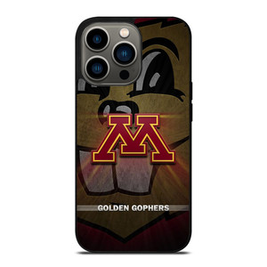 MINNESOTA GOLDEN GOPHERS METAL LOGO iPhone 13 Pro Case Cover MINNESOTA GOLDEN GOPHERS METAL LOGO iPhone 13 Pro Case Cover