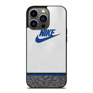 NIKE AIR JORDAN LEATHER BLUE iPhone 13 Pro Case Cover NIKE AIR JORDAN LEATHER BLUE iPhone 13 Pro Case Cover
