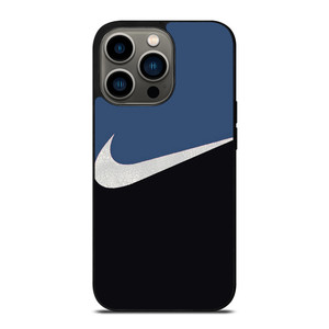 NIKE SWOOSH BLUE BLACK iPhone 13 Pro Case Cover NIKE SWOOSH BLUE BLACK iPhone 13 Pro Case Cover