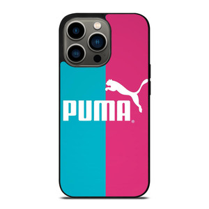 PUMA BLUE PINK LOGO iPhone 13 Pro Case Cover PUMA BLUE PINK LOGO iPhone 13 Pro Case Cover