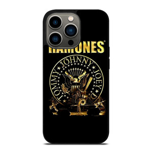 RAMONES ROCK BAND GOLD LOGO iPhone 13 Pro Case Cover