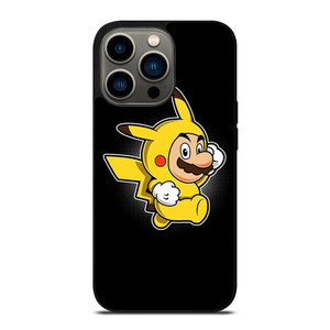 SUPER MARIO BROS X PIKACHU POKEMON iPhone 13 Pro Case Cover SUPER MARIO BROS X PIKACHU POKEMON iPhone 13 Pro Case Cover