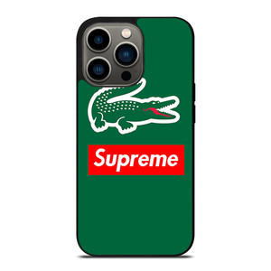 SUPREME X LACOSTE LOGO iPhone 13 Pro Case Cover SUPREME X LACOSTE LOGO iPhone 13 Pro Case Cover