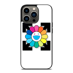 TAKASHI MURAKAMI SMILEY FLOWER OFF WHITE iPhone 13 Pro Case Cover
