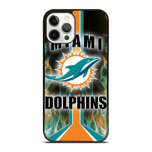 MIAMI DOLPHINS STRIPE NFL LOGO  iPhone 12 Pro Case Cover MIAMI DOLPHINS STRIPE NFL LOGO  iPhone 12 Pro Case Cover