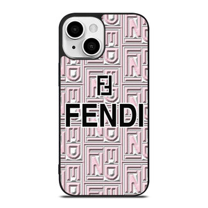 FENDI ROMA PINK PATTERN iPhone 13 Mini Case Cover