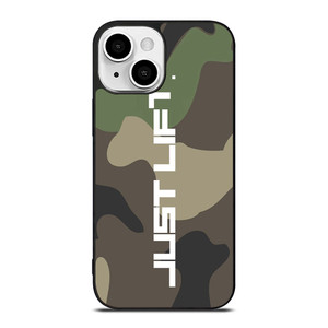 JUST LIFT FITNESS CAMO LOGO iPhone 13 Mini Case Cover