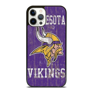 MINNESOTA VIKINGS WOODEN LOGO  iPhone 12 Pro Case Cover MINNESOTA VIKINGS WOODEN LOGO  iPhone 12 Pro Case Cover