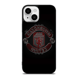 MANCHESTER UNITED FC BLACK LOGO iPhone 13 Mini Case Cover MANCHESTER UNITED FC BLACK LOGO iPhone 13 Mini Case Cover