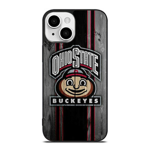 OHIO STATE BUCKEYES WOOD ICON iPhone 13 Mini Case Cover