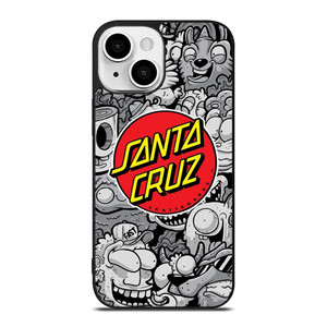 SANTA CRUZ SKATEBOARD DOODLE CARTOON iPhone 13 Mini Case Cover SANTA CRUZ SKATEBOARD DOODLE CARTOON iPhone 13 Mini Case Cover