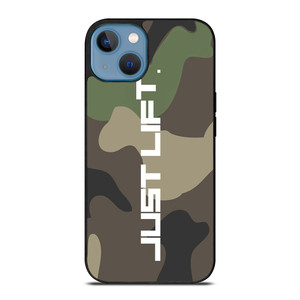 JUST LIFT FITNESS CAMO LOGO iPhone 13 Case Cover
