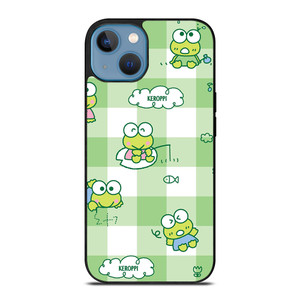 KEROPPI CARTOON TARTAN PATTERN iPhone 13 Case Cover KEROPPI CARTOON TARTAN PATTERN iPhone 13 Case Cover