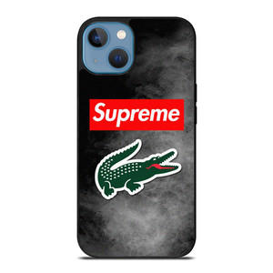 LACOSTE X SUPREME LOGO iPhone 13 Case Cover LACOSTE X SUPREME LOGO iPhone 13 Case Cover