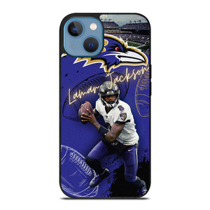 LAMAR JACKSON BALTIMORE RAVENS NFL FOOTBALL iPhone 13 Case Cover
