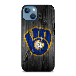 MILWAUKEE BREWERS BASEBALL WOOD LOGO iPhone 13 Case Cover MILWAUKEE BREWERS BASEBALL WOOD LOGO iPhone 13 Case Cover