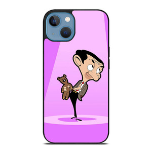 MR BEAN AND TEDDY BEAR CARTOON iPhone 13 Case Cover MR BEAN AND TEDDY BEAR CARTOON iPhone 13 Case Cover