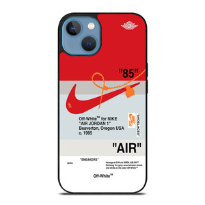 NIKE AIR JORDAN 1 OFF WHITE RED iPhone 13 Case Cover