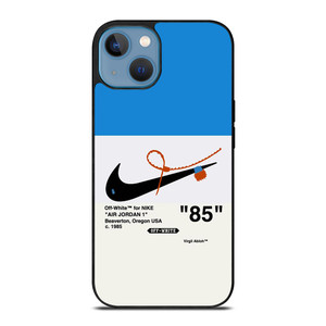 NIKE AIR JORDAN 1OFF WHITE BLUE iPhone 13 Case Cover NIKE AIR JORDAN 1OFF WHITE BLUE iPhone 13 Case Cover