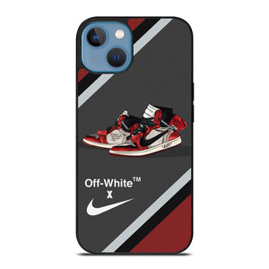 NIKE SWOOSH AIR JORDAN HIGH OFF WHITE iPhone 13 Case Cover NIKE SWOOSH AIR JORDAN HIGH OFF WHITE iPhone 13 Case Cover