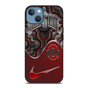 OHIO STATE BUCKEYES METAL EMBLEM iPhone 13 Case Cover OHIO STATE BUCKEYES METAL EMBLEM iPhone 13 Case Cover