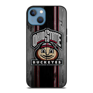 OHIO STATE BUCKEYES WOOD ICON iPhone 13 Case Cover OHIO STATE BUCKEYES WOOD ICON iPhone 13 Case Cover