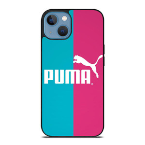 PUMA BLUE PINK LOGO iPhone 13 Case Cover PUMA BLUE PINK LOGO iPhone 13 Case Cover