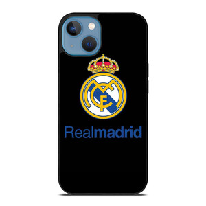 REAL MADRID FOOTBALL BLACK LOGO iPhone 13 Case Cover