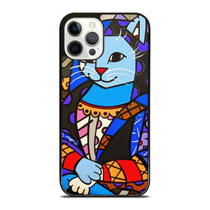 ROMERO BRITTO CAT MONALISA iPhone 12 Pro Case Cover ROMERO BRITTO CAT MONALISA iPhone 12 Pro Case Cover
