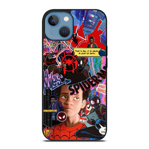SPIDERMAN MILES MORALES COLLAGE iPhone 13 Case Cover SPIDERMAN MILES MORALES COLLAGE iPhone 13 Case Cover