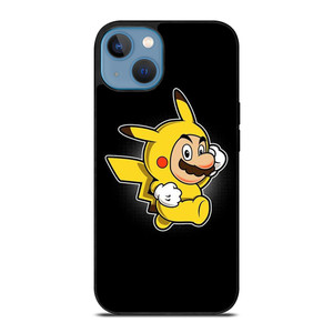 SUPER MARIO BROS X PIKACHU POKEMON iPhone 13 Case Cover SUPER MARIO BROS X PIKACHU POKEMON iPhone 13 Case Cover