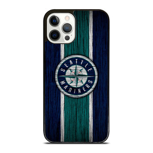 SEATTLE MARINERS WOODEN STRIPE LOGO iPhone 12 Pro Case Cover SEATTLE MARINERS WOODEN STRIPE LOGO iPhone 12 Pro Case Cover