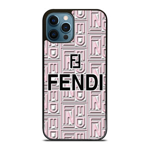 FENDI ROMA PINK PATTERN iPhone 12 Pro Max Case Cover