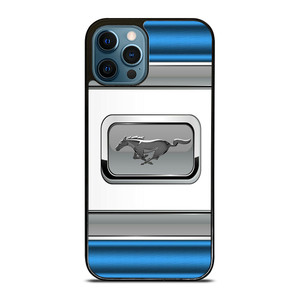 FORD MUSTANG BLUE METAL EMBLEM iPhone 12 Pro Max Case Cover FORD MUSTANG BLUE METAL EMBLEM iPhone 12 Pro Max Case Cover
