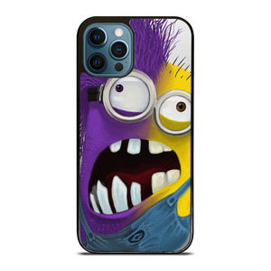 PURPLE HALF MINION CARTOON iPhone 12 Pro Max Case Cover PURPLE HALF MINION CARTOON iPhone 12 Pro Max Case Cover