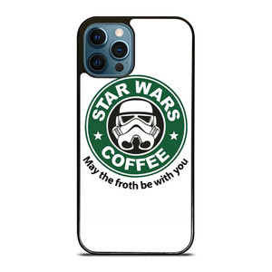 STARBUCKS COFFEE STAR WARS MAY THE FROTH BE WITH YOU iPhone 12 Pro Max Case Cover