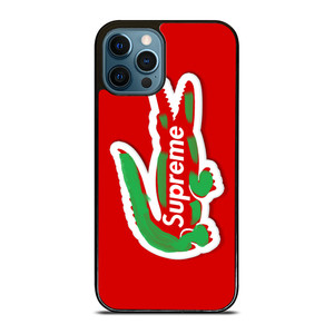 SUPREME X LACOSTE SYMBOL iPhone 12 Pro Max Case Cover SUPREME X LACOSTE SYMBOL iPhone 12 Pro Max Case Cover