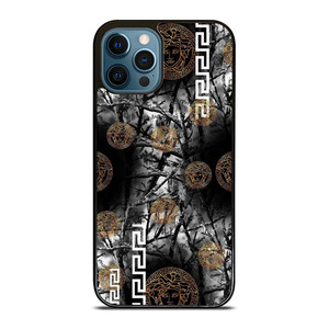 VERCASE CAMO LEAF BLACK WHITE iPhone 12 Pro Max Case Cover