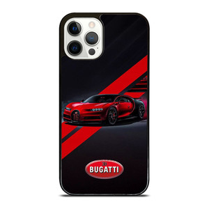 BUGATTI SUPER CAR RED LOGO iPhone 12 Pro Case Cover