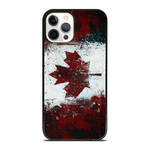 CANADIAN FLAG BRUSHED iPhone 12 Pro Case Cover