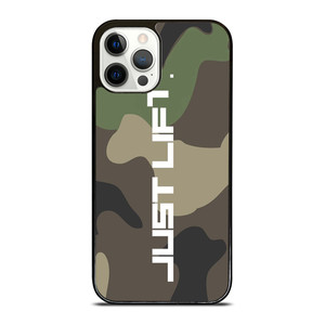 JUST LIFT FITNESS CAMO LOGO iPhone 12 Pro Case Cover JUST LIFT FITNESS CAMO LOGO iPhone 12 Pro Case Cover