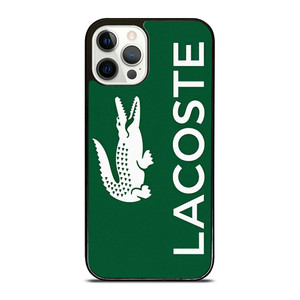 LACOSTE GREEN LOGO iPhone 12 Pro Case Cover