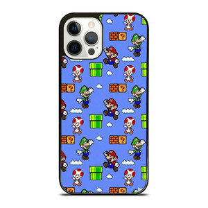 MARIO BROS LUIGI TOAD CUTE PATTERN iPhone 12 Pro Case Cover MARIO BROS LUIGI TOAD CUTE PATTERN iPhone 12 Pro Case Cover