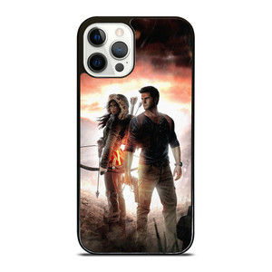 NATHAN DRAKE AND LARA CROFT UNCHARTED GAMES iPhone 12 Pro Case Cover NATHAN DRAKE AND LARA CROFT UNCHARTED GAMES iPhone 12 Pro Case Cover
