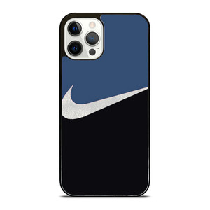 NIKE SWOOSH BLUE BLACK iPhone 12 Pro Case Cover NIKE SWOOSH BLUE BLACK iPhone 12 Pro Case Cover
