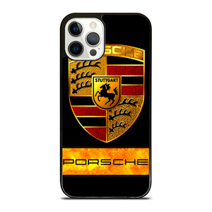 PORSCHE GOLD EMBLEM iPhone 12 Pro Case Cover